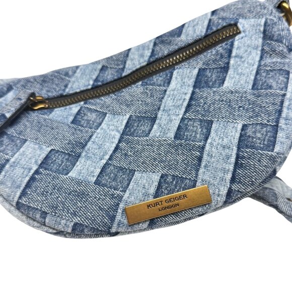 Kurt Geiger London Denim Kensington Belt Bag – New (No Tags) - Picture 12 of 15